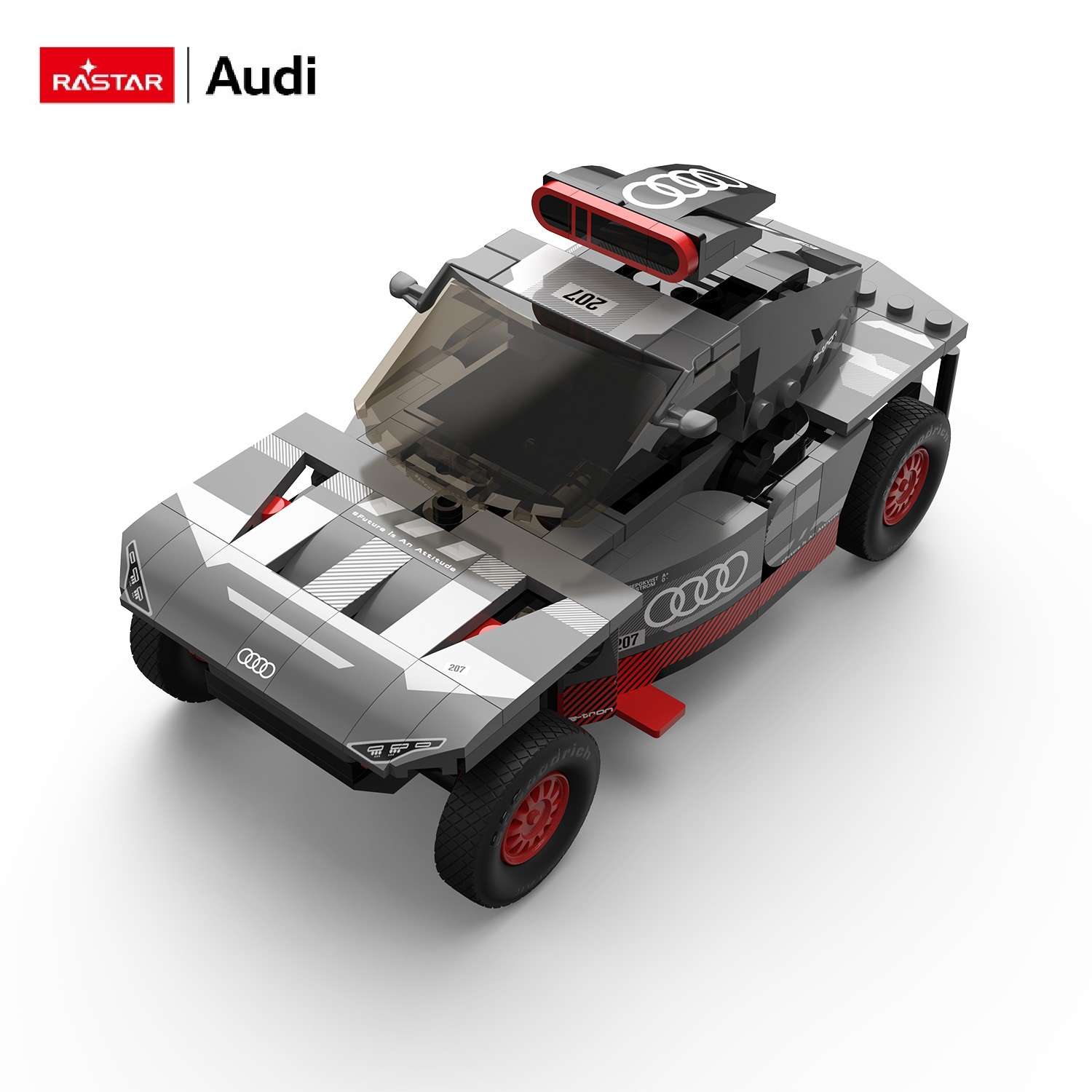 Конструктор Rastar Audi RS Q e-tron блочный - фото 11