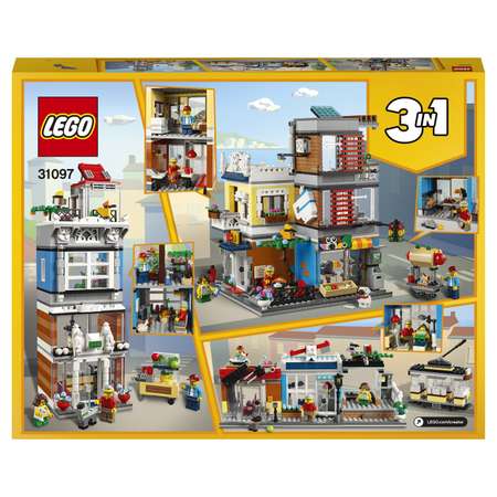Конструктор LEGO Creator Зоомагазин и кафе блочный