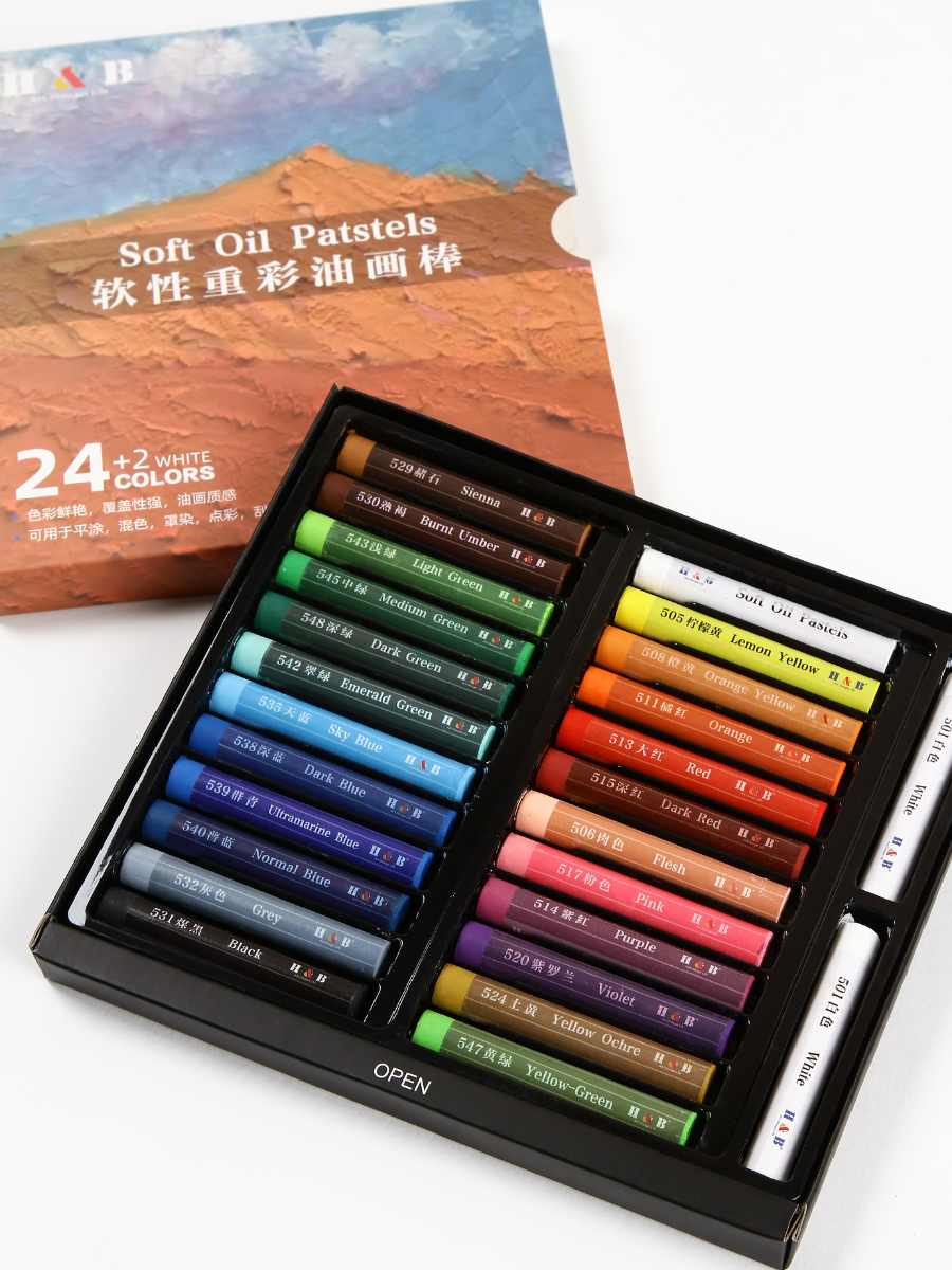 Пастель масляная CMGS 24 шт. - фото 9