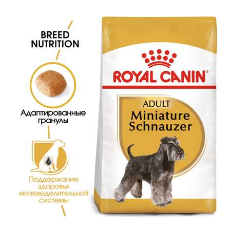 Корм для собак ROYAL CANIN породы миниатюрный шнауцер 3кг