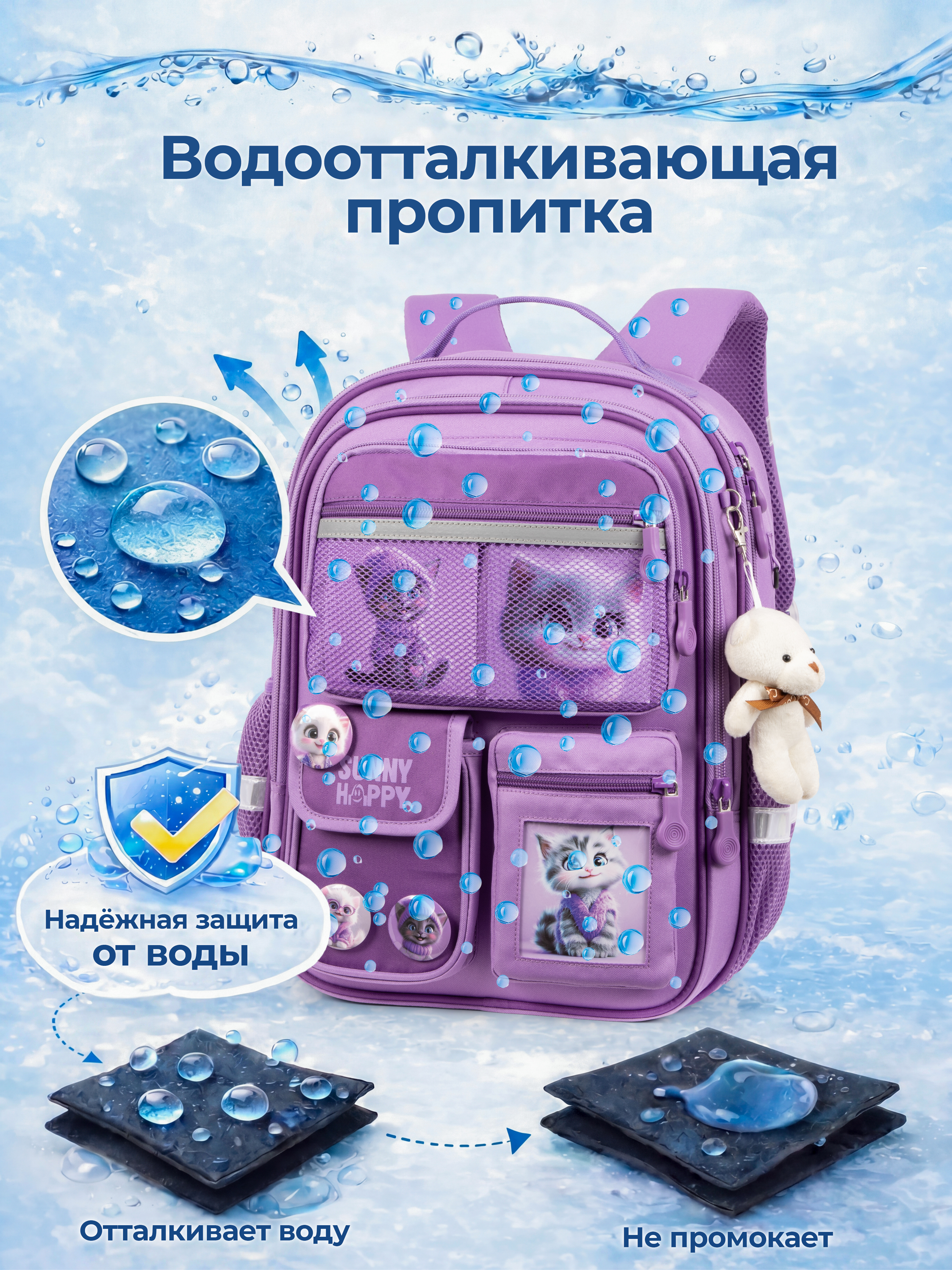Рюкзак Sunny Happy набор 7 в 1 - фото 13