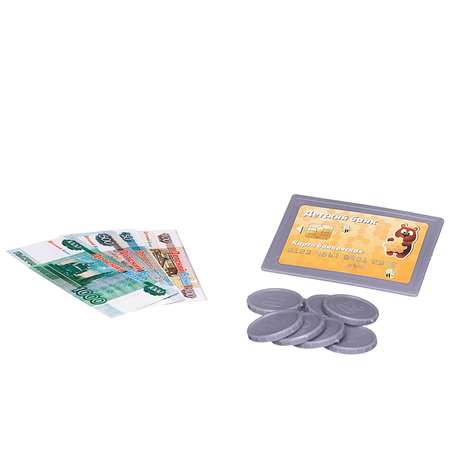 Игровой набор Abtoys продукты, прилавок, касса, тележки и корзинки