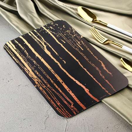 Доска Дорого внимание разделочная Abstract Black 30 х 20 см
