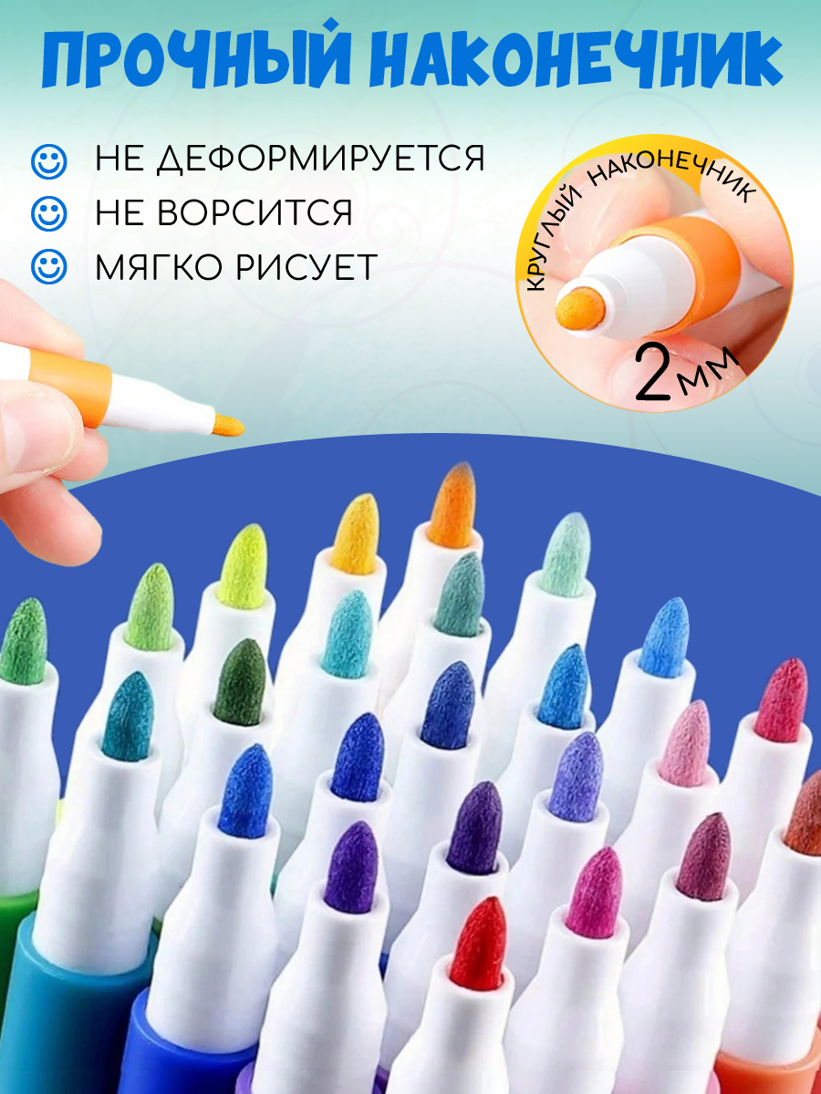 Маркеры Orange Peel акриловые 36 цв. - фото 7