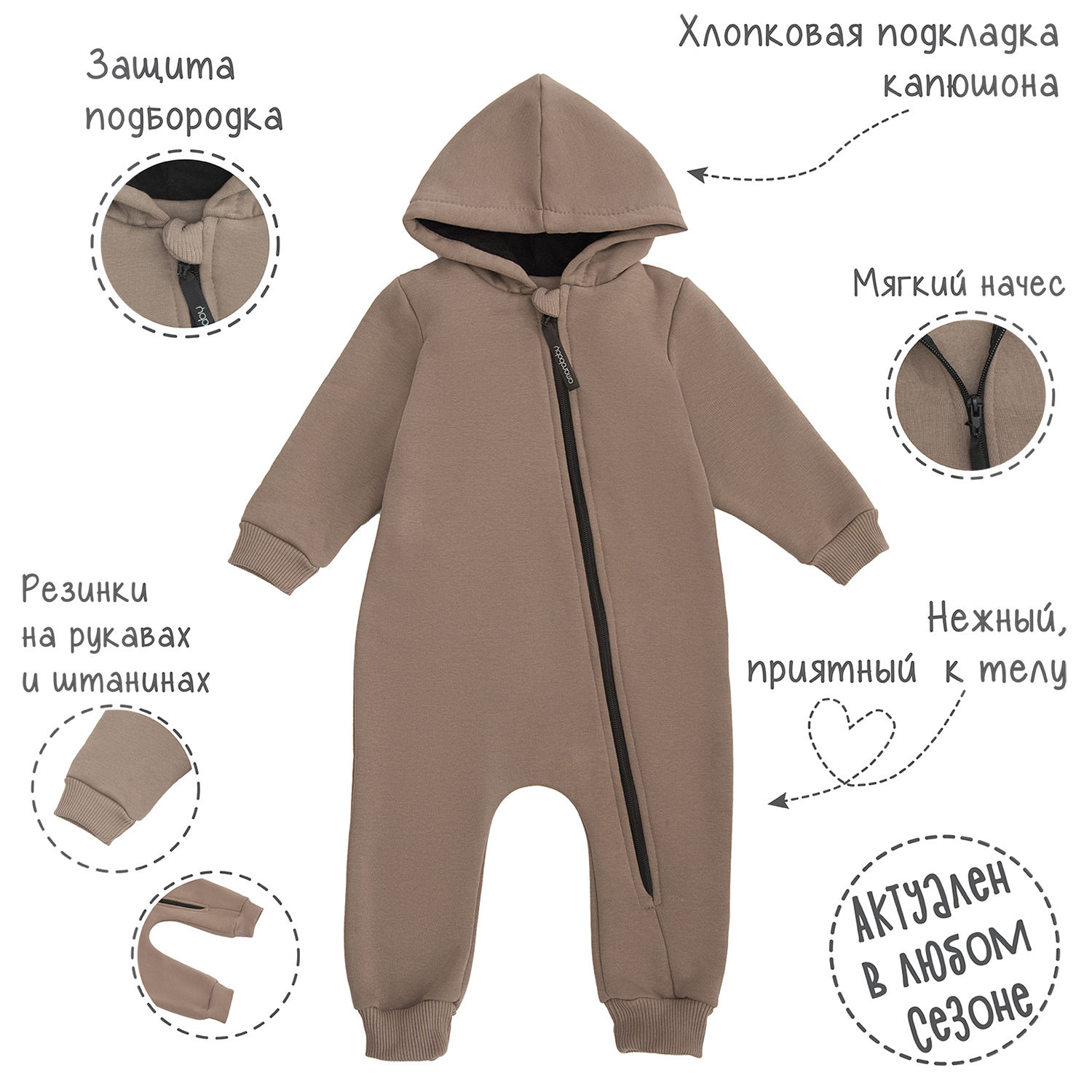 Комбинезон Mono футер Amarobaby AB-OD21-MONO502/03 - фото 7