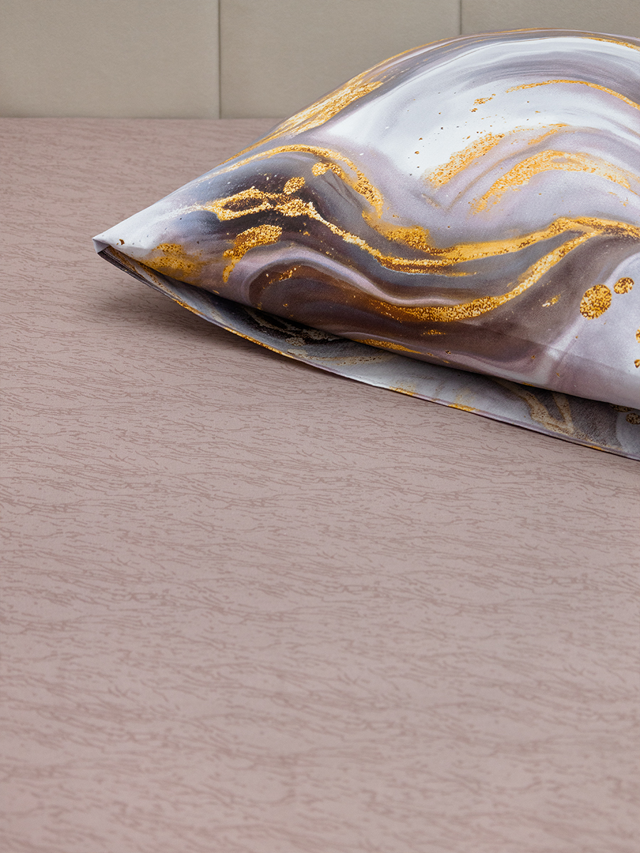 Комплект постельного белья для SNOFF Вэйв сатин семейный 5 предм. - фото 16