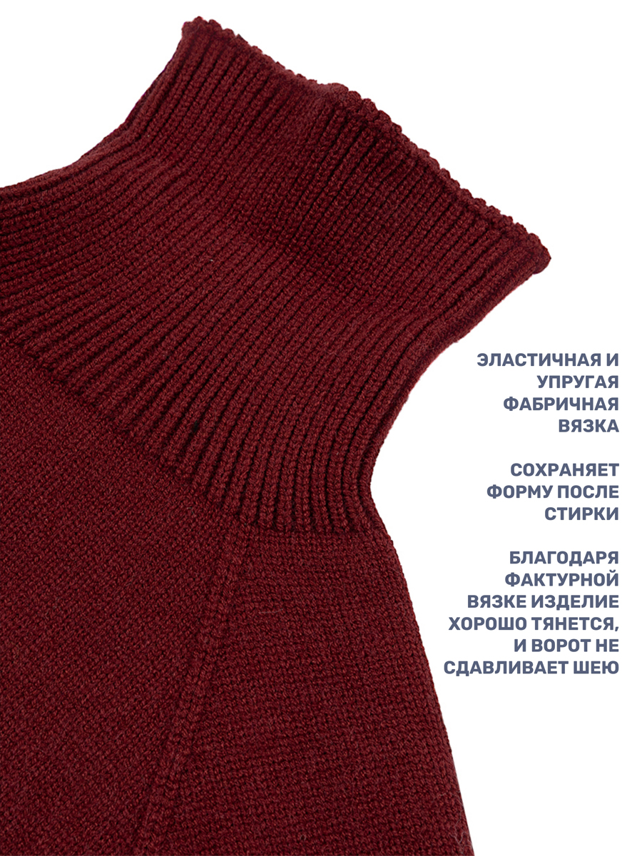Комплект шапка и манишка NIKASTYLE 12з16024 паприка - фото 7