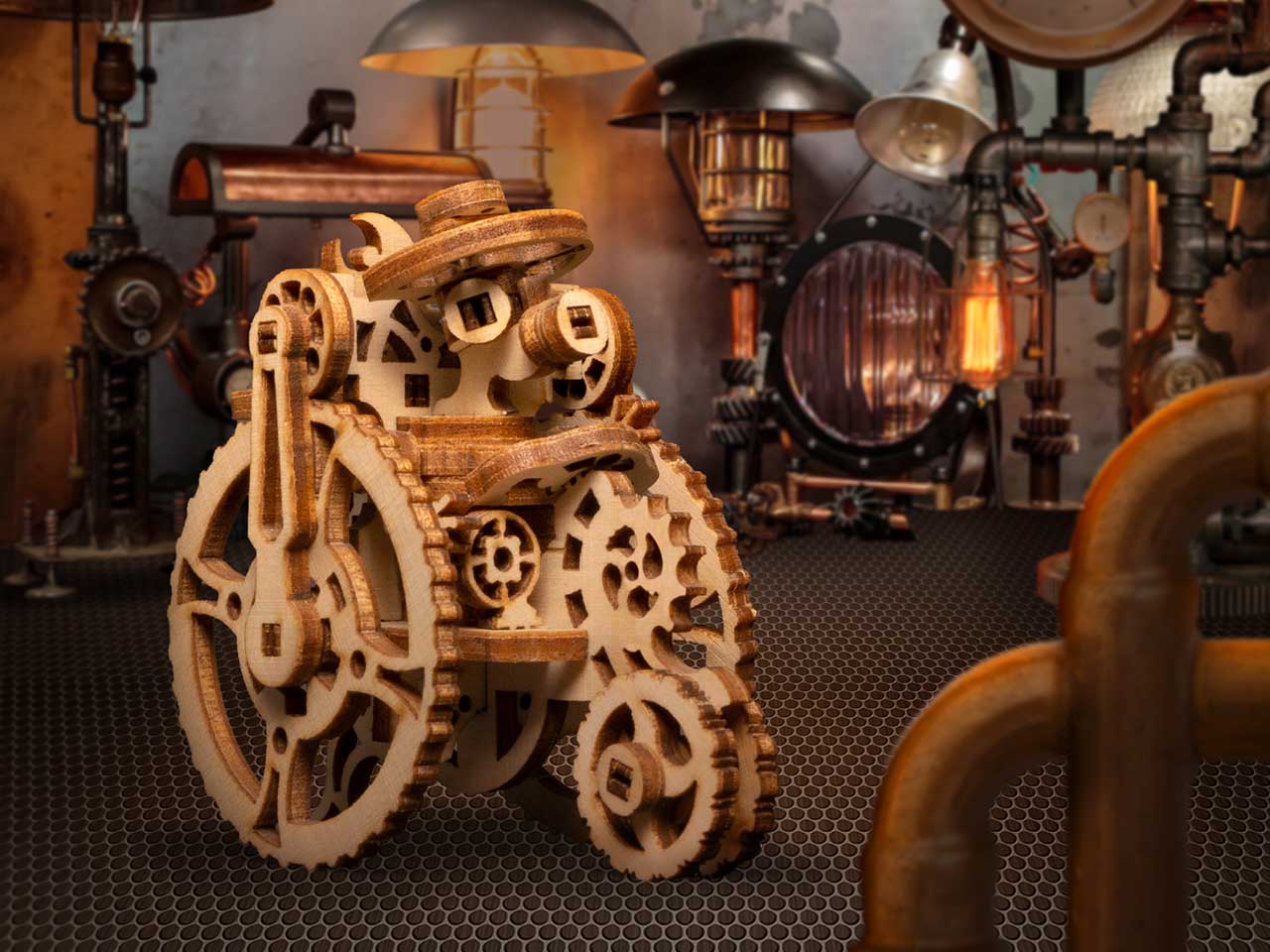 Конструктор Lemmo Крипики Робот Кови деревянный - фото 4