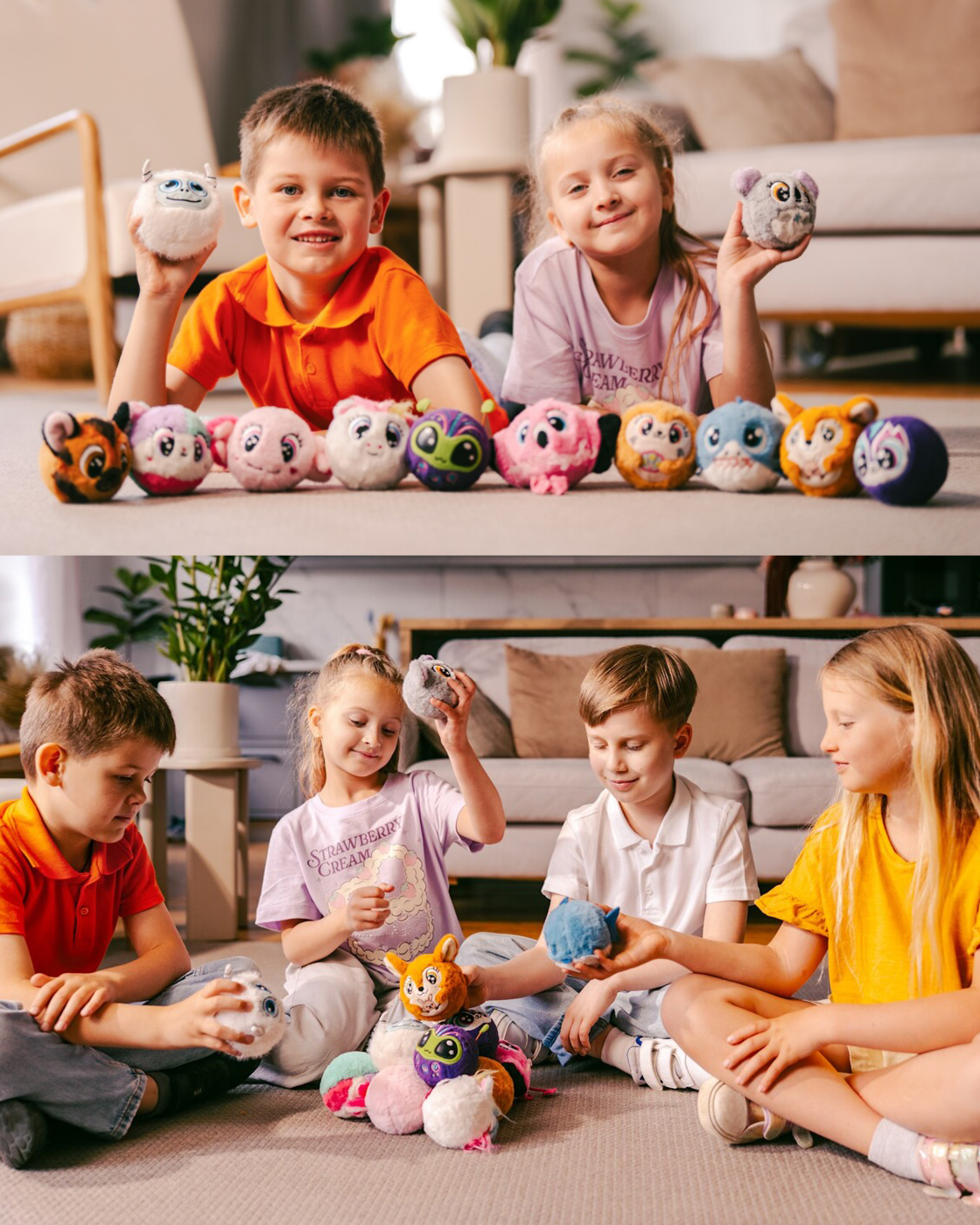 Мягкая игрушка Bouncibles попрыгунчик серая коала 8 см - фото 4