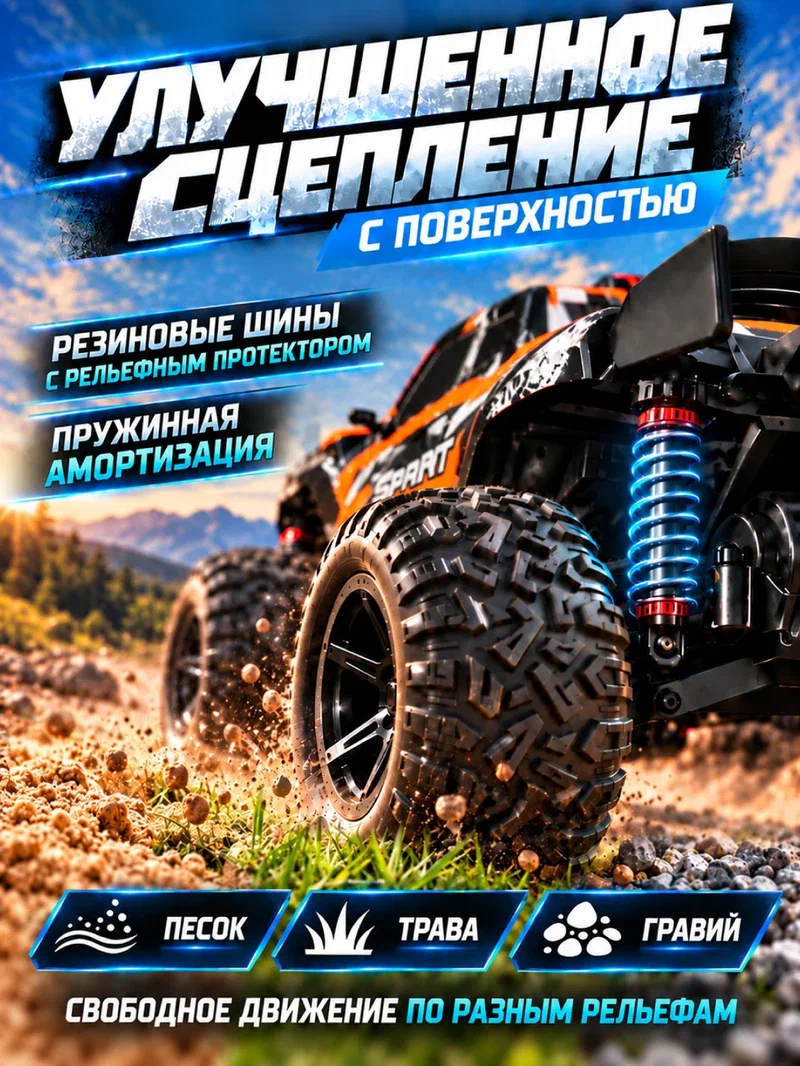 Внедорожник РУ AUTODRIVE Джип 1:18 - фото 4