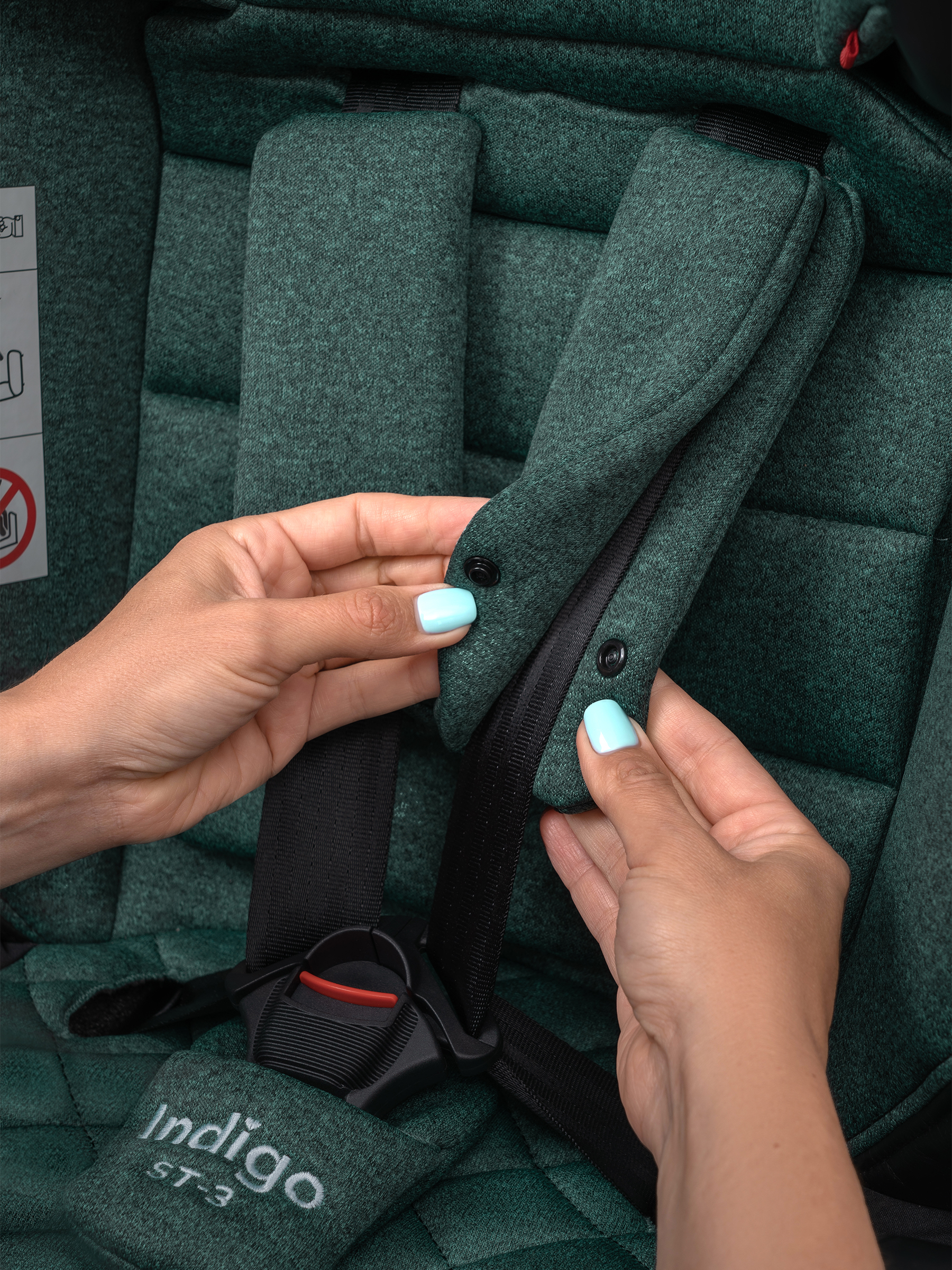 Автокресло Indigo Aero зеленый Isofix 0+/1/2/3 (0-36 кг) - фото 31