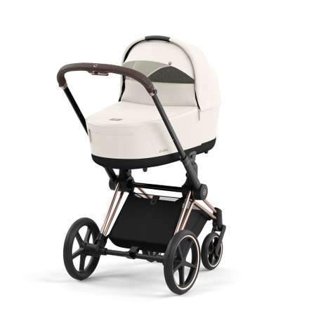 Коляска 2в1 Cybex Priam IV Rosegold белый