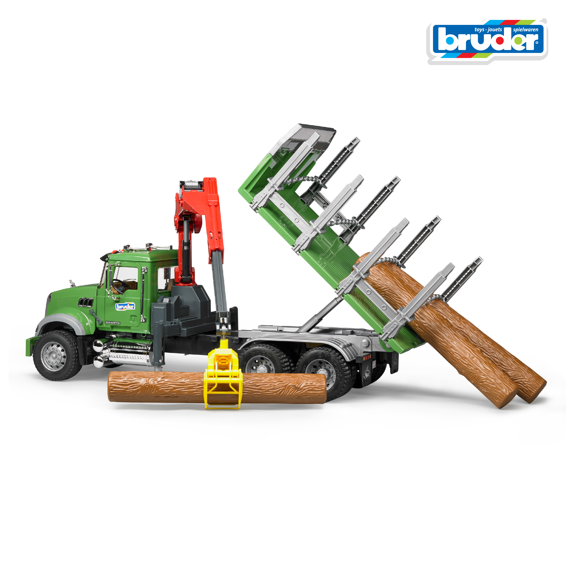 Грузовик Bruder MACK с портативным краном 1:16 02-824 - фото 8