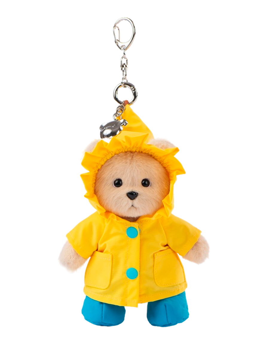 Мягкая игрушка TeddyTales Медведь в дождевике брелок - фото 8