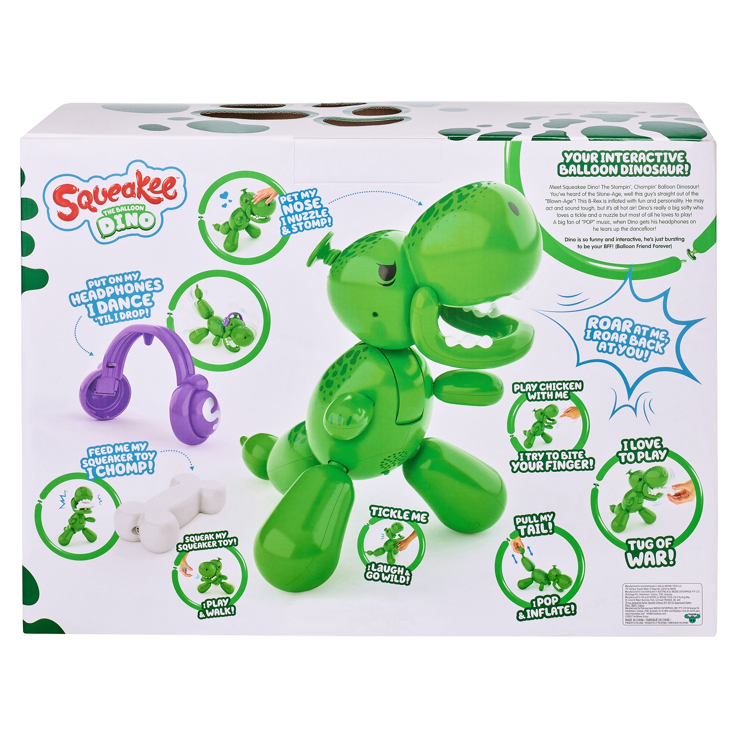 Игрушка Squeakee Динозавр - фото 3