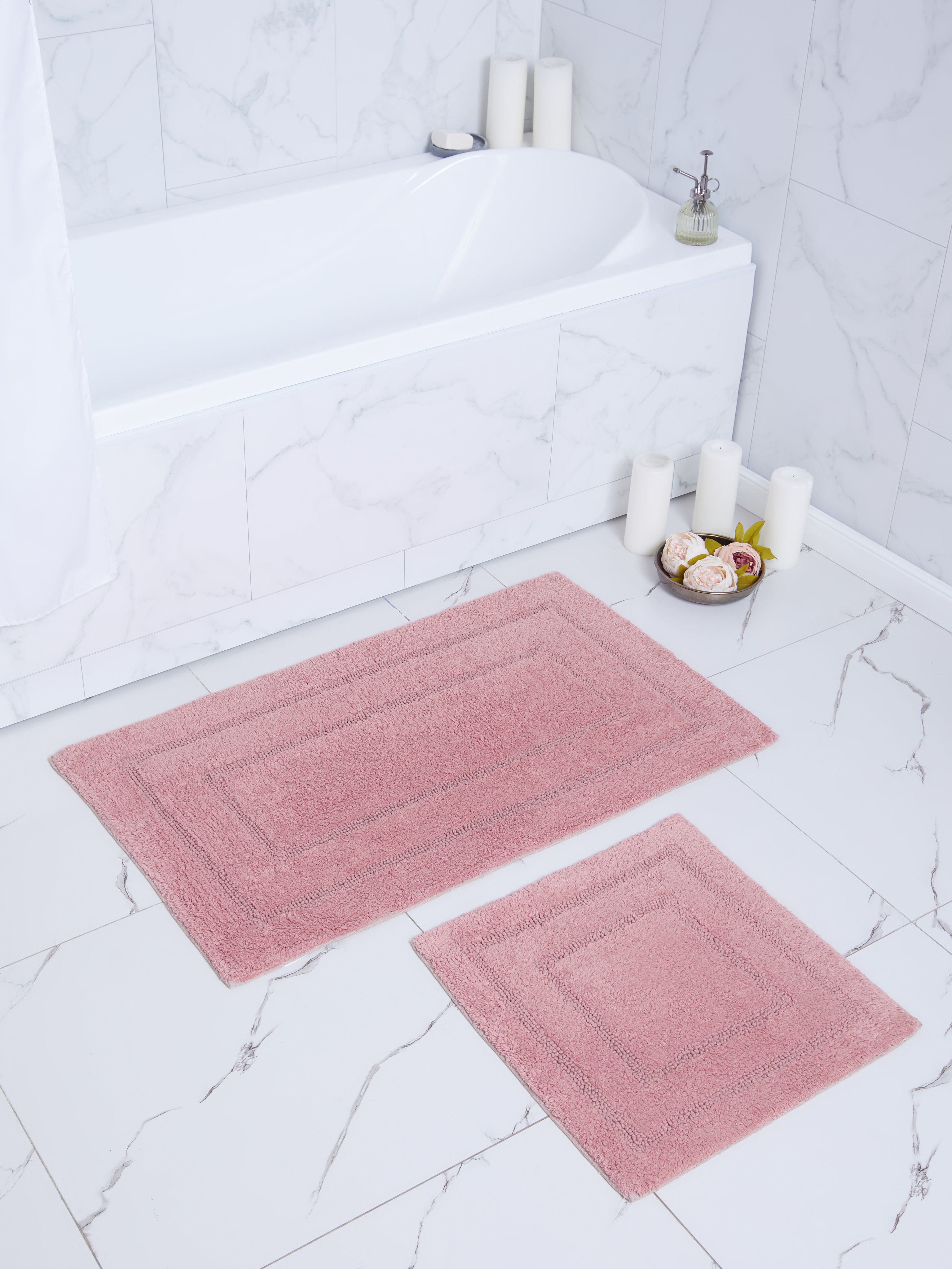 Набор ковриков Arya Home Collection для ванной и туалета 60х100 50х50 Klementin - фото 3