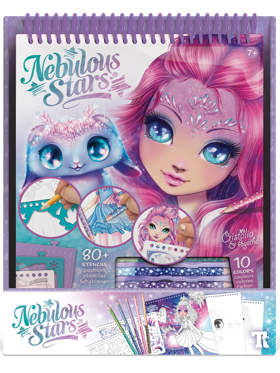 Раскраска для девочек Nebulous Stars Кристалия, скетчбук, набор для творчества, серия Space, 11140_NSDA - фото 7