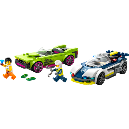 Конструктор LEGO City PoliceCar and MuscleCar Chase блочный