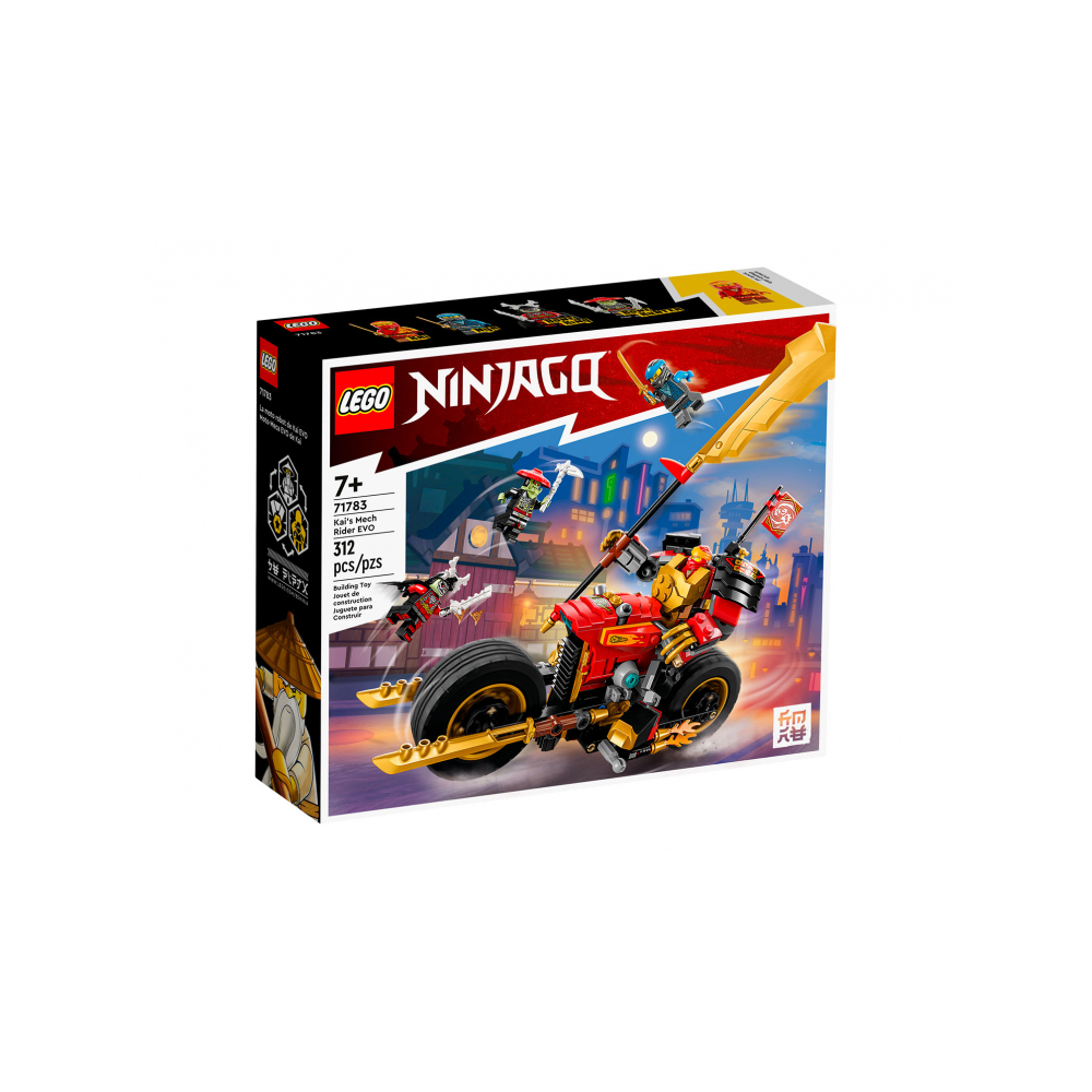 Конструктор LEGO NINJAGO Робот-гонщик Эво Кая 71783 307 дет. - фото 1