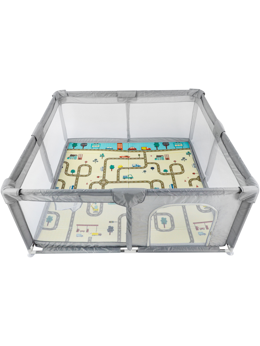 Манеж Рыжий кот 150х150 см серый DN0001190 - фото 9