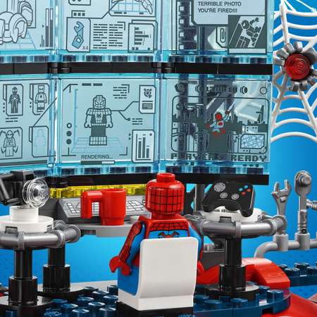 Конструктор LEGO Marvel Super Heroes Attack on the Spider Lair блочный