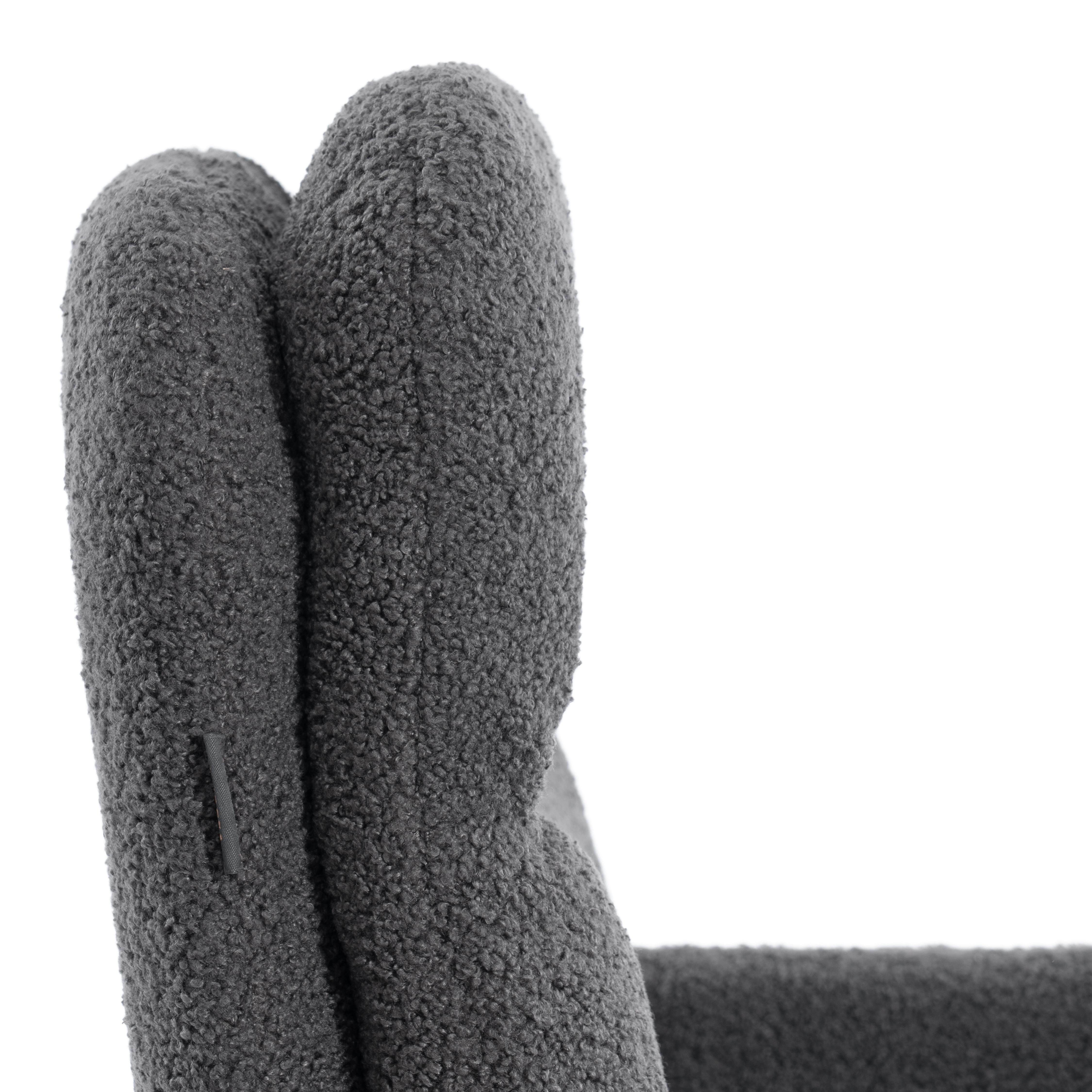 Компьютерное кресло TETCHAIR Dover хром, букле, серый - фото 10