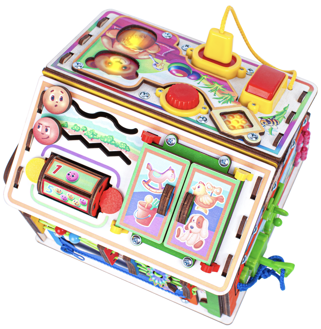 Игрушка Jolly Kids бизиборд Медовый - фото 4