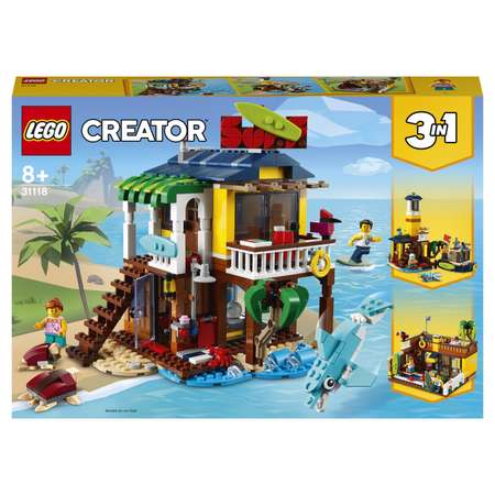 Конструктор LEGO Creator Пляжный домик серферов блочный