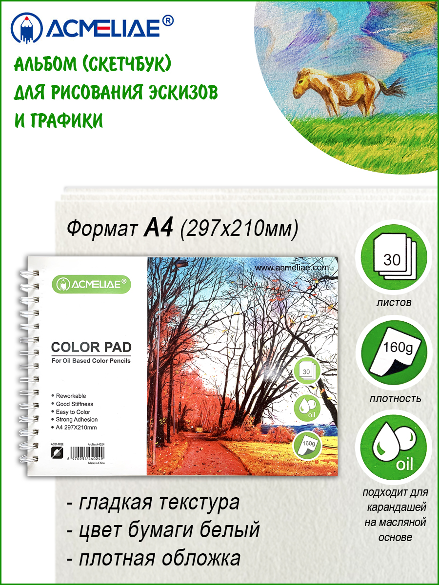 Альбом ACMELIAE А4 30 лист. - фото 1
