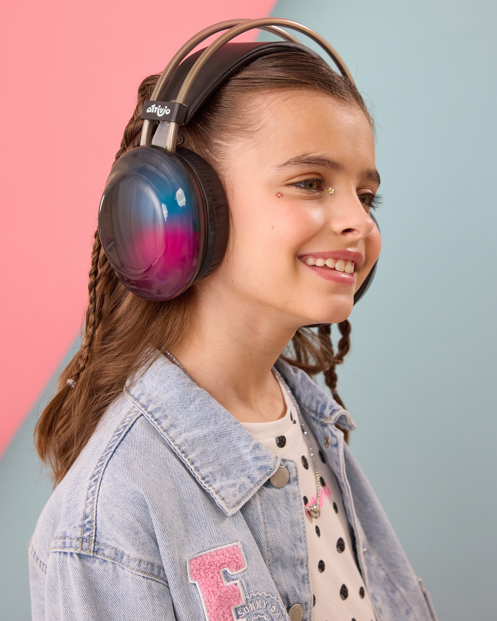 Наушники накладные Attivio Bluetooth с подсветкой - фото 2