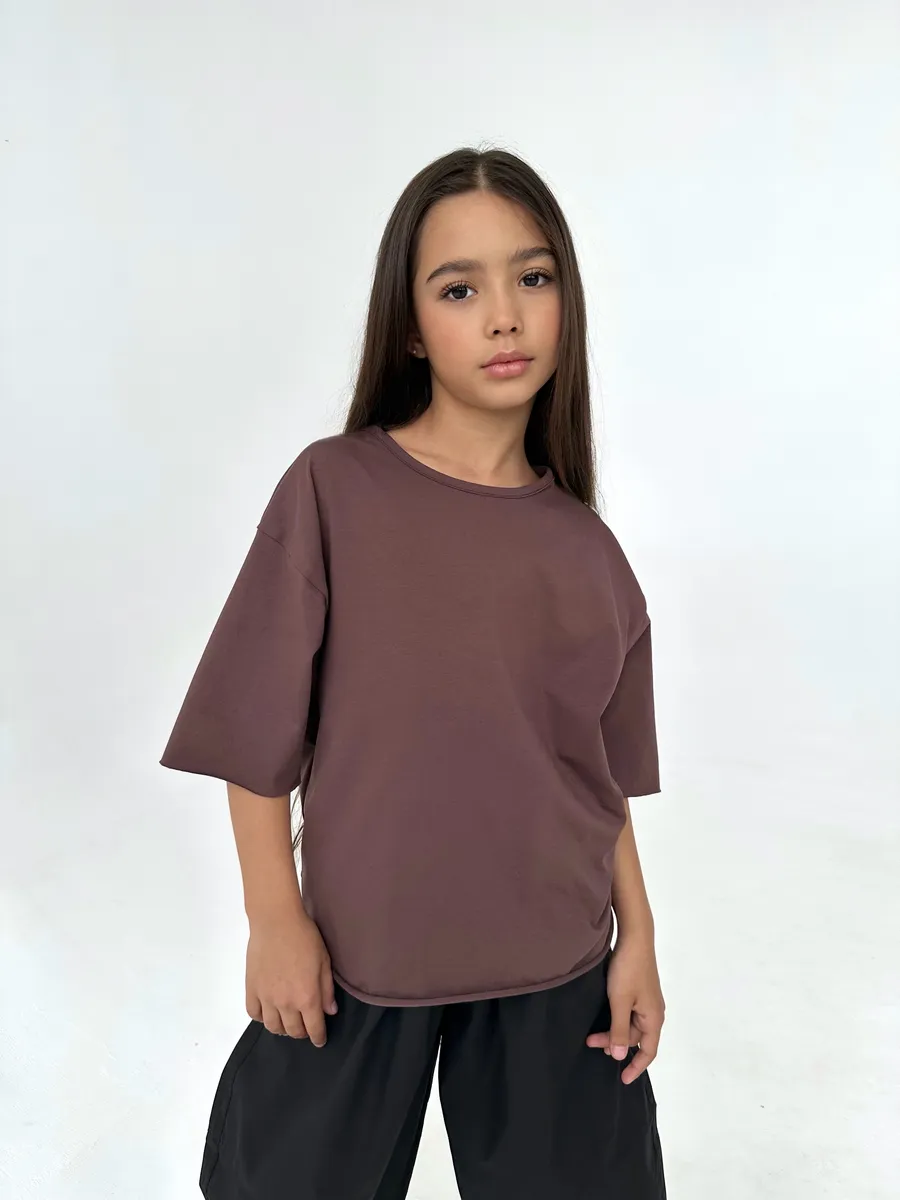 Футболка ROOMY ESSENCE BASICshirt/brown - фото 1