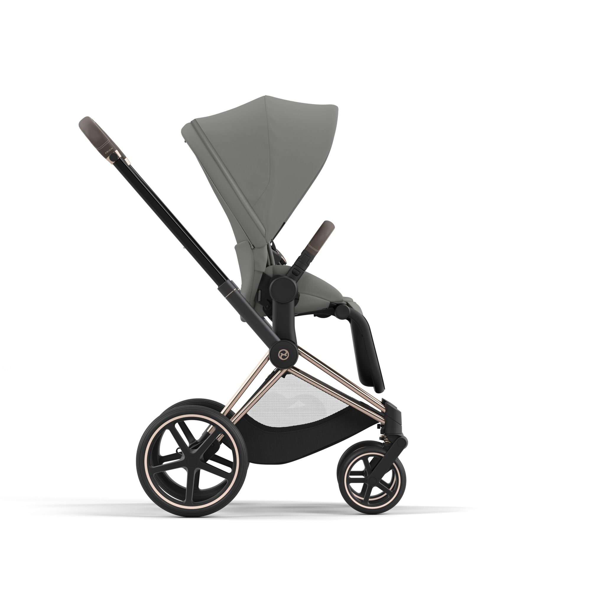 Коляска 2в1 Cybex Priam IV Rosegold серый - фото 10