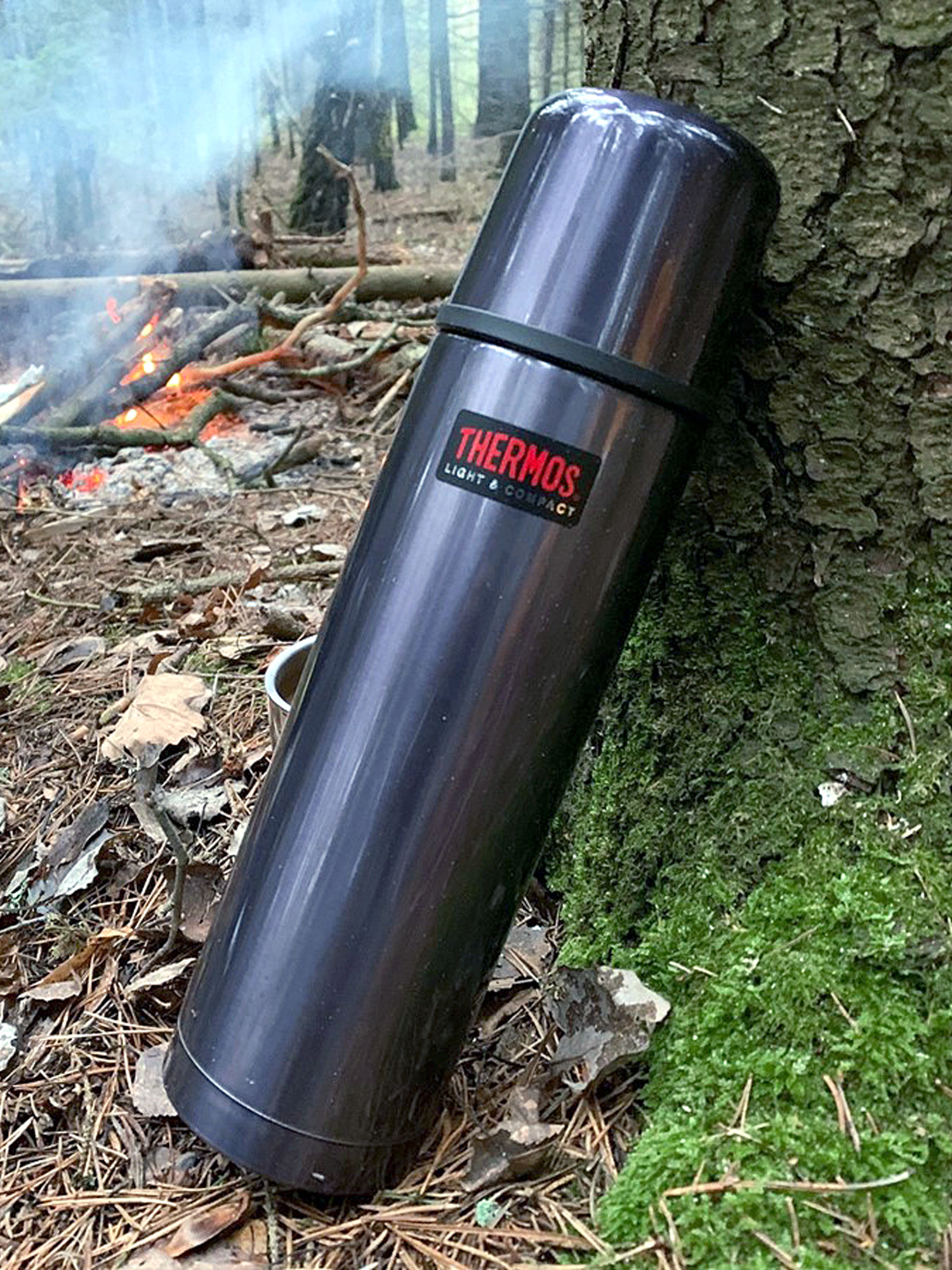 Термос для чая кофе 500 мл THERMOS FBB-500 синий – нержавеющая сталь герметичный тепло/холод 12/24 часа - фото 12