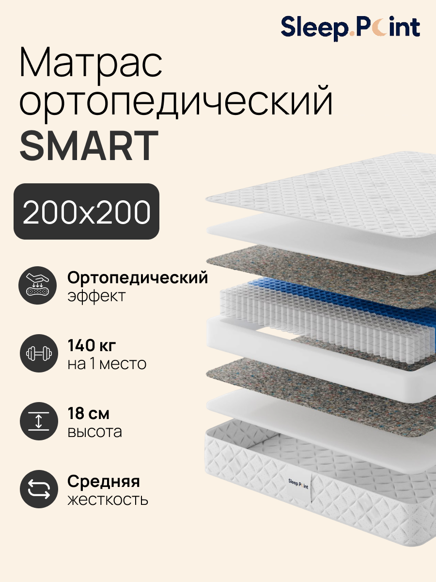 Матрас Sleep.Point Smart 200х200 - фото 1