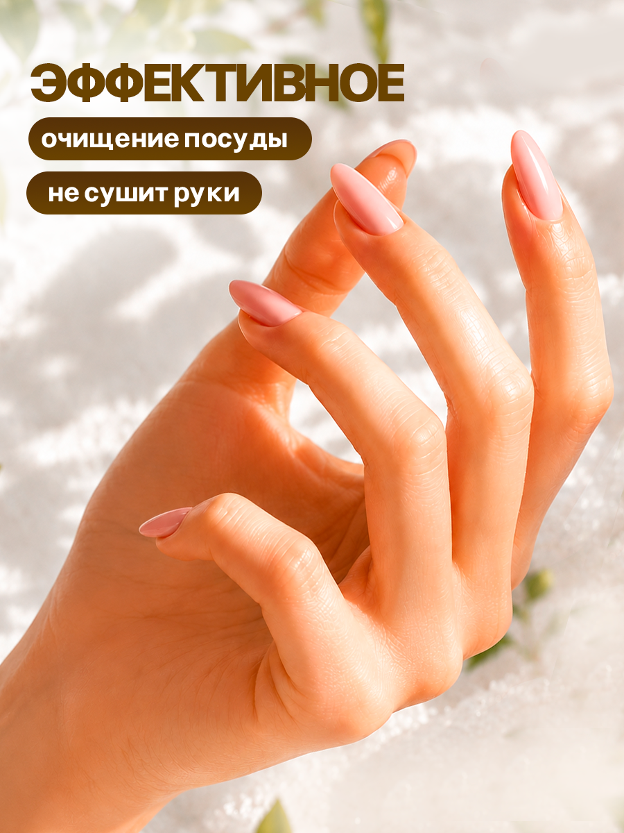 Средство для мытья посуды PureLamby пенка Нежный хлопок 500 мл - фото 9