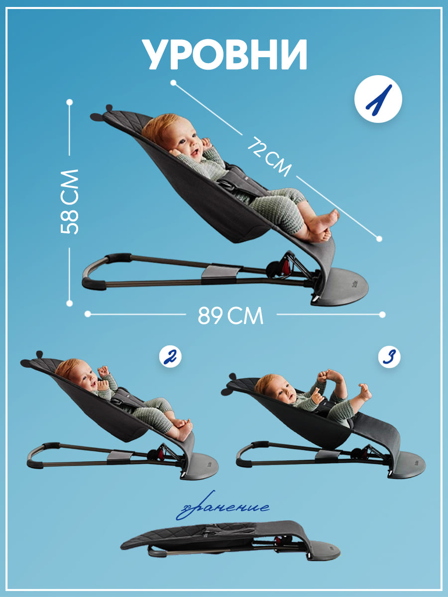 Шезлонги детские CINLANKIDS для новорожденных - фото 2