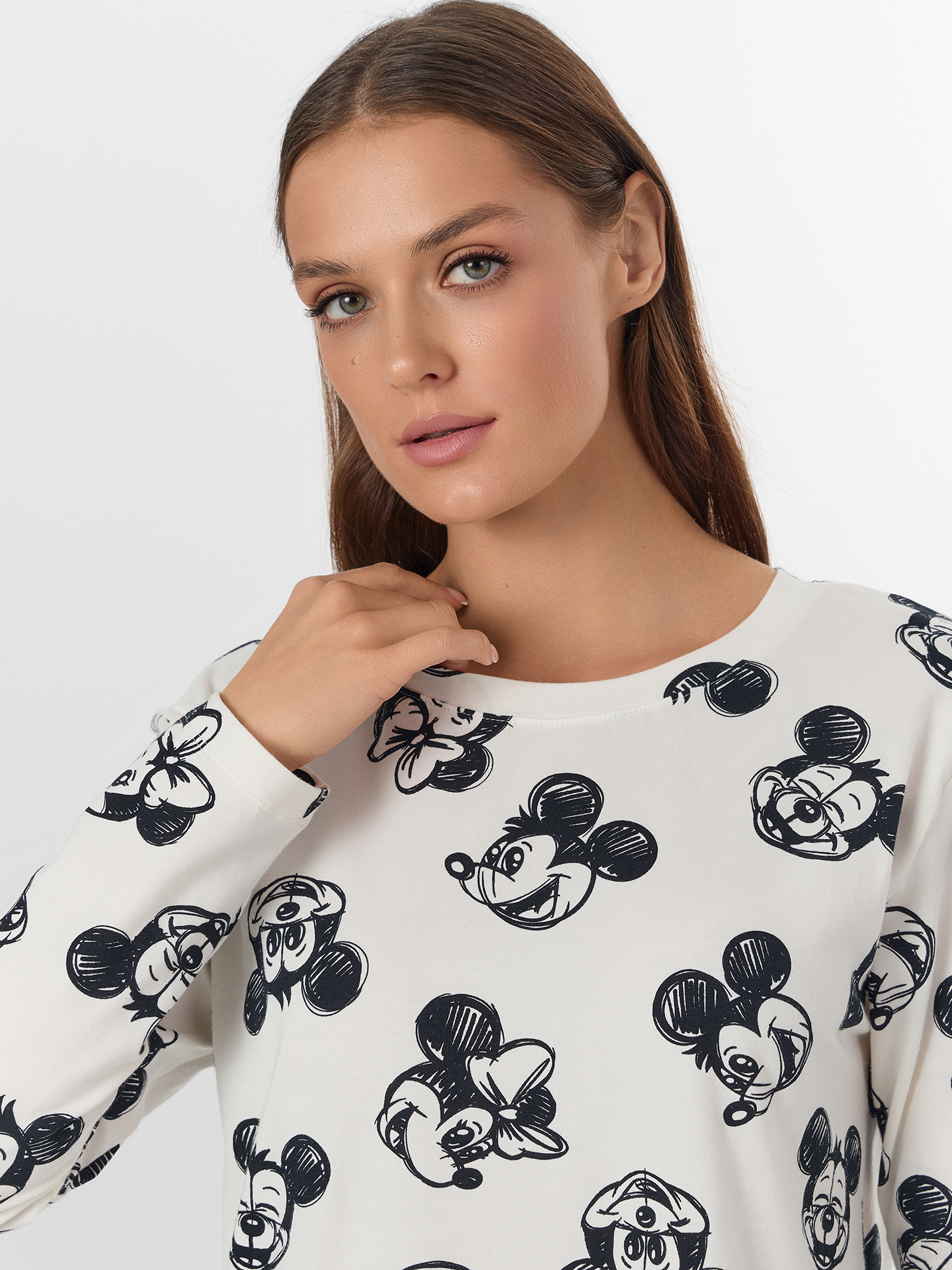 Сорочка ночная Mark Formelle (Марк Формэль) 572388/мордочки на св.молочном - фото 3