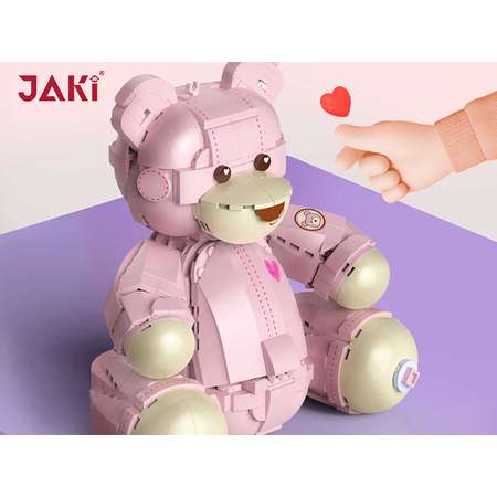Конструктор JAKI Розовый Мишка Тэдди