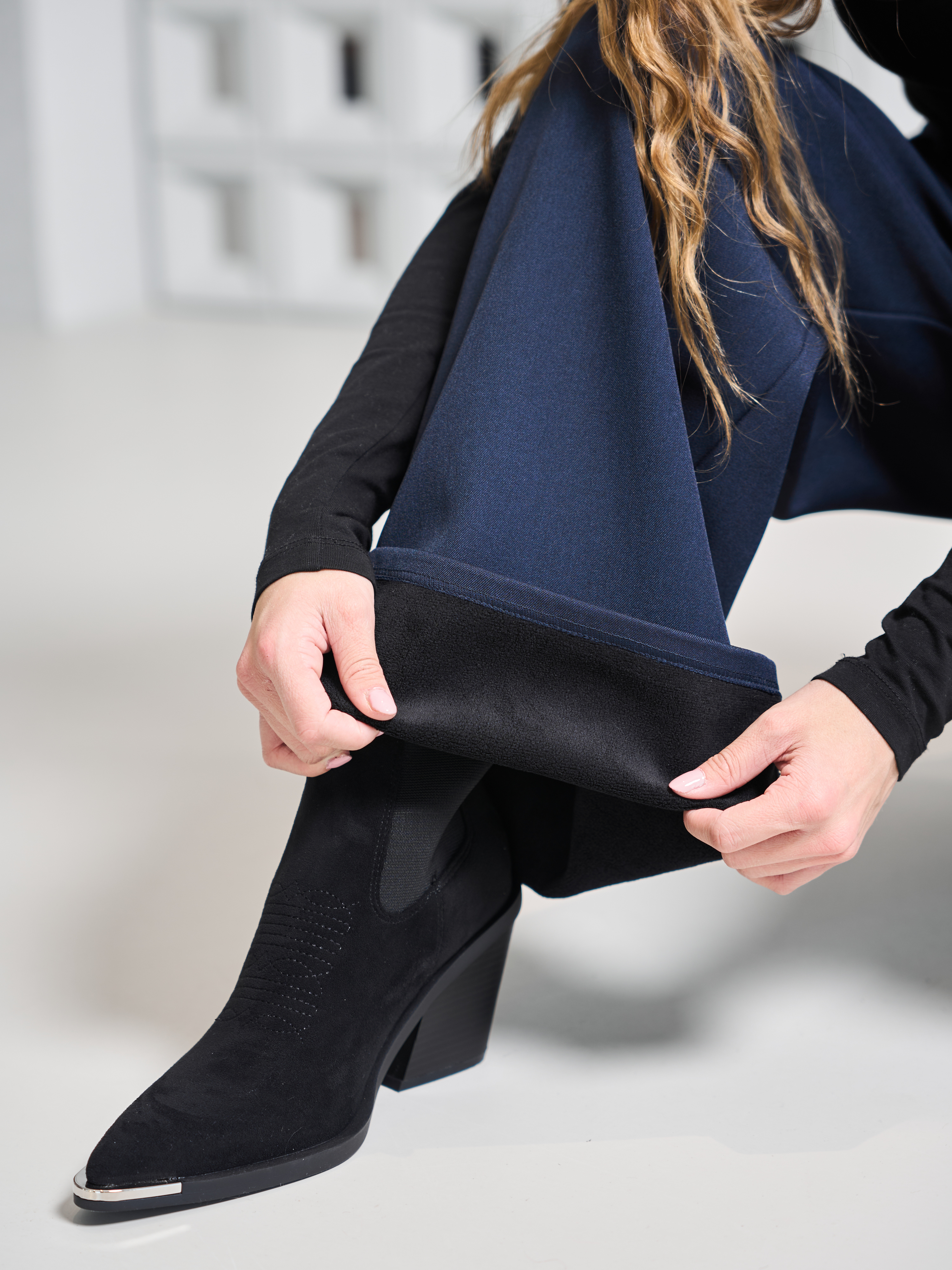 Брюки-палаццо СИНЯЯ МОДА WF501-H39 - фото 18