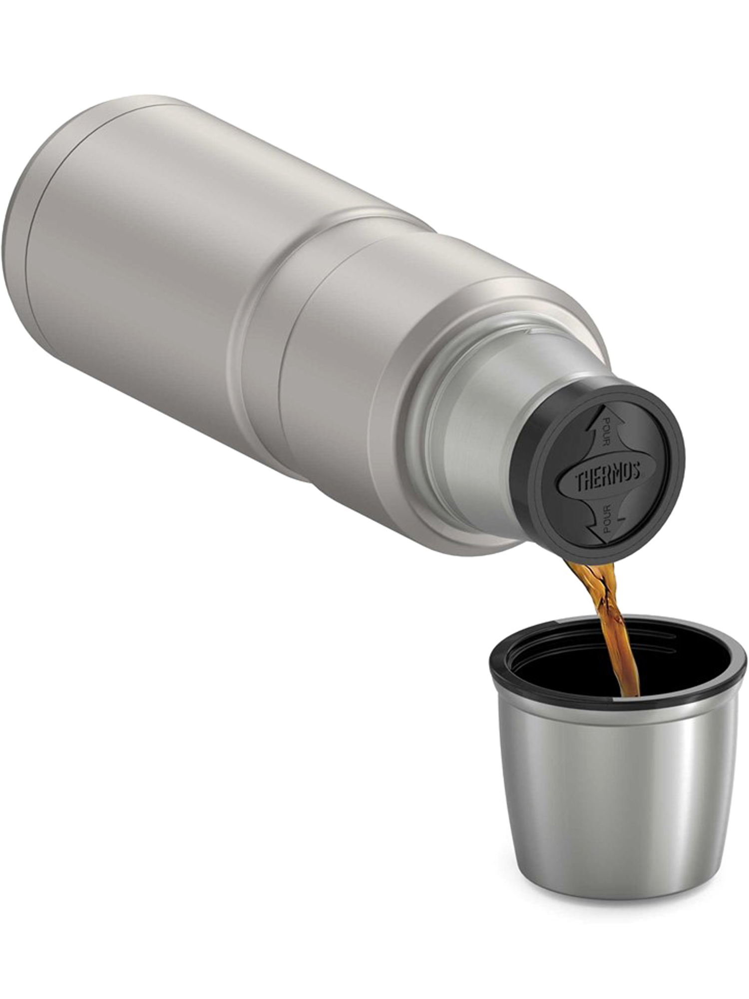 Термос для кофе чая 470 мл THERMOS KING-2000 стальной – нержавеющая сталь герметичный тепло/холод 12/24 часа - фото 11