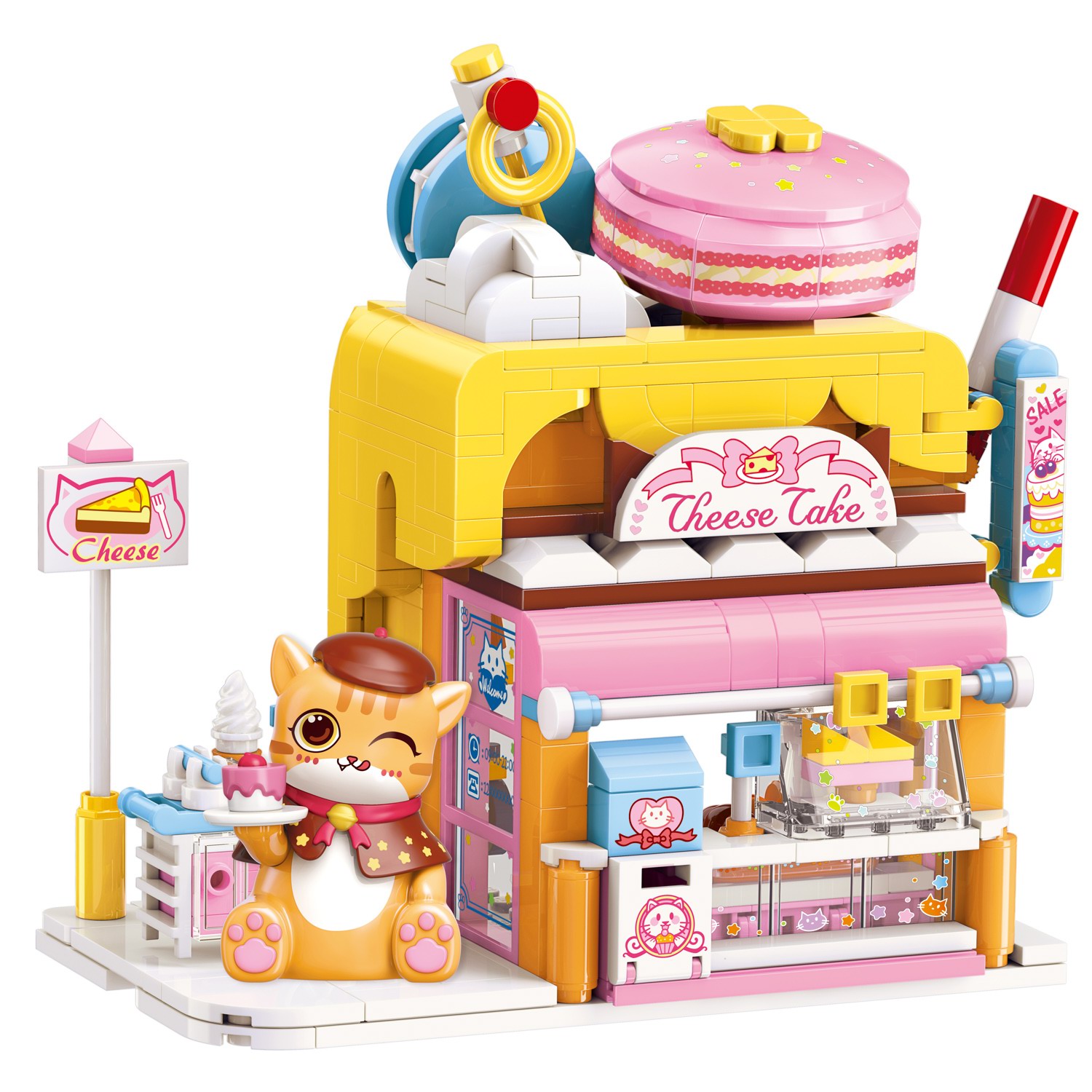 Конструктор Junfa Lovely Street Кондитерская сборная игровая модель - фото 3