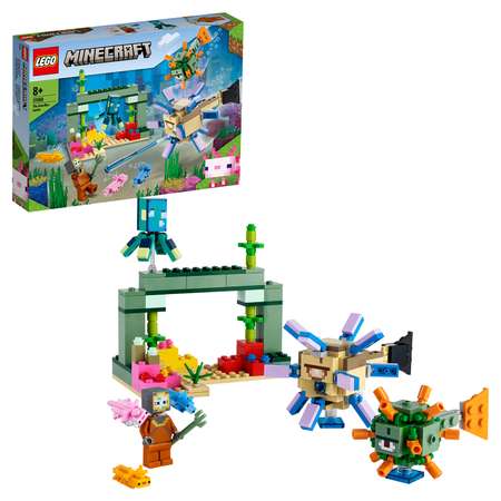 Конструктор LEGO Minecraft Битва со стражем блочный