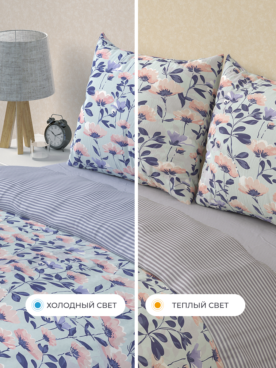 Комплект постельного белья BRAVO Лилак евро 4 предм. - фото 9