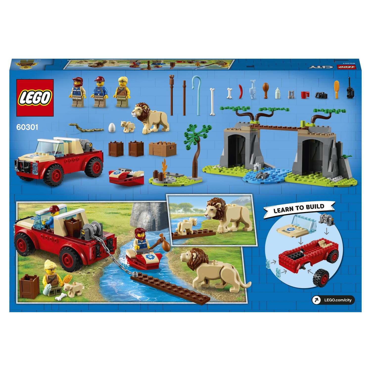 Конструктор LEGO City Wildlife Rescue Off-Roader блочный - фото 3
