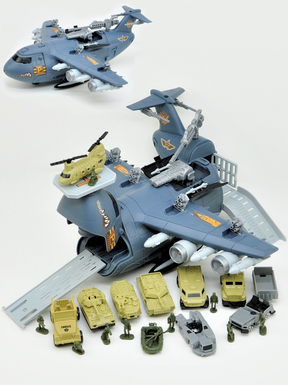 Парковка GRACE HOUSE набор Самолет с машинками VoenSamlAvto201517200100 - фото 1