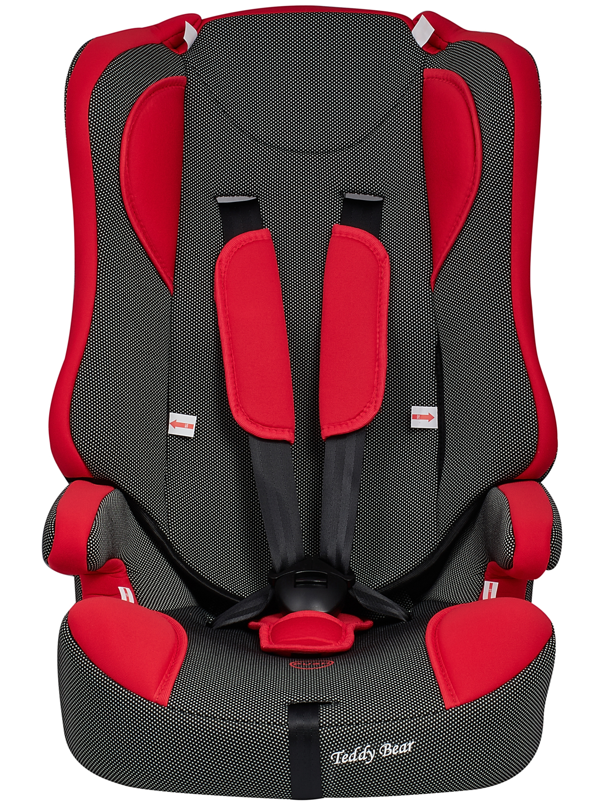 Автокресло Teddy Bear 513R/17 red-black dot 1/2/3 (9-36 кг) красный - фото 1