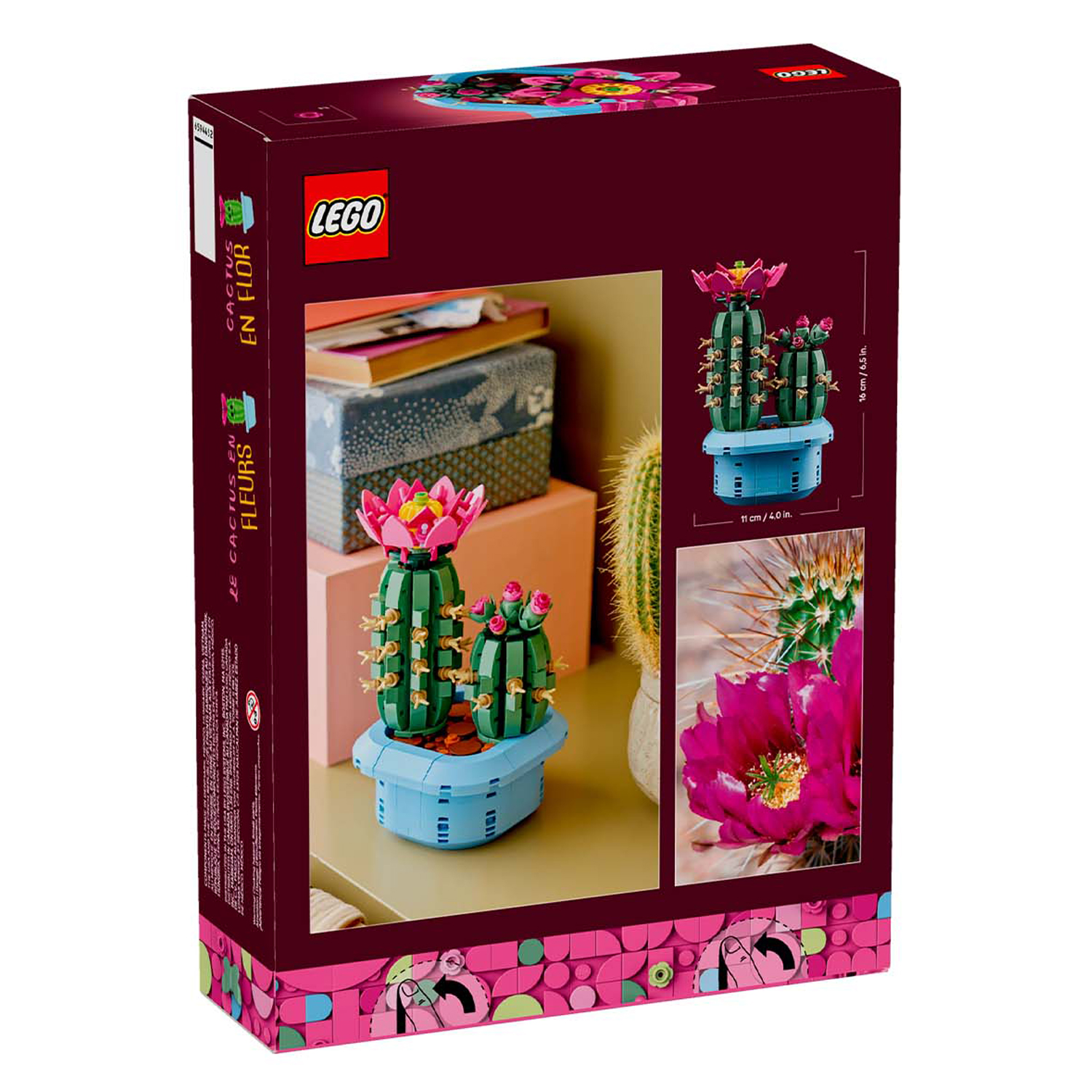 Конструктор LEGO Botanicals Цветущий кактус в горшке 482 дет. - фото 2