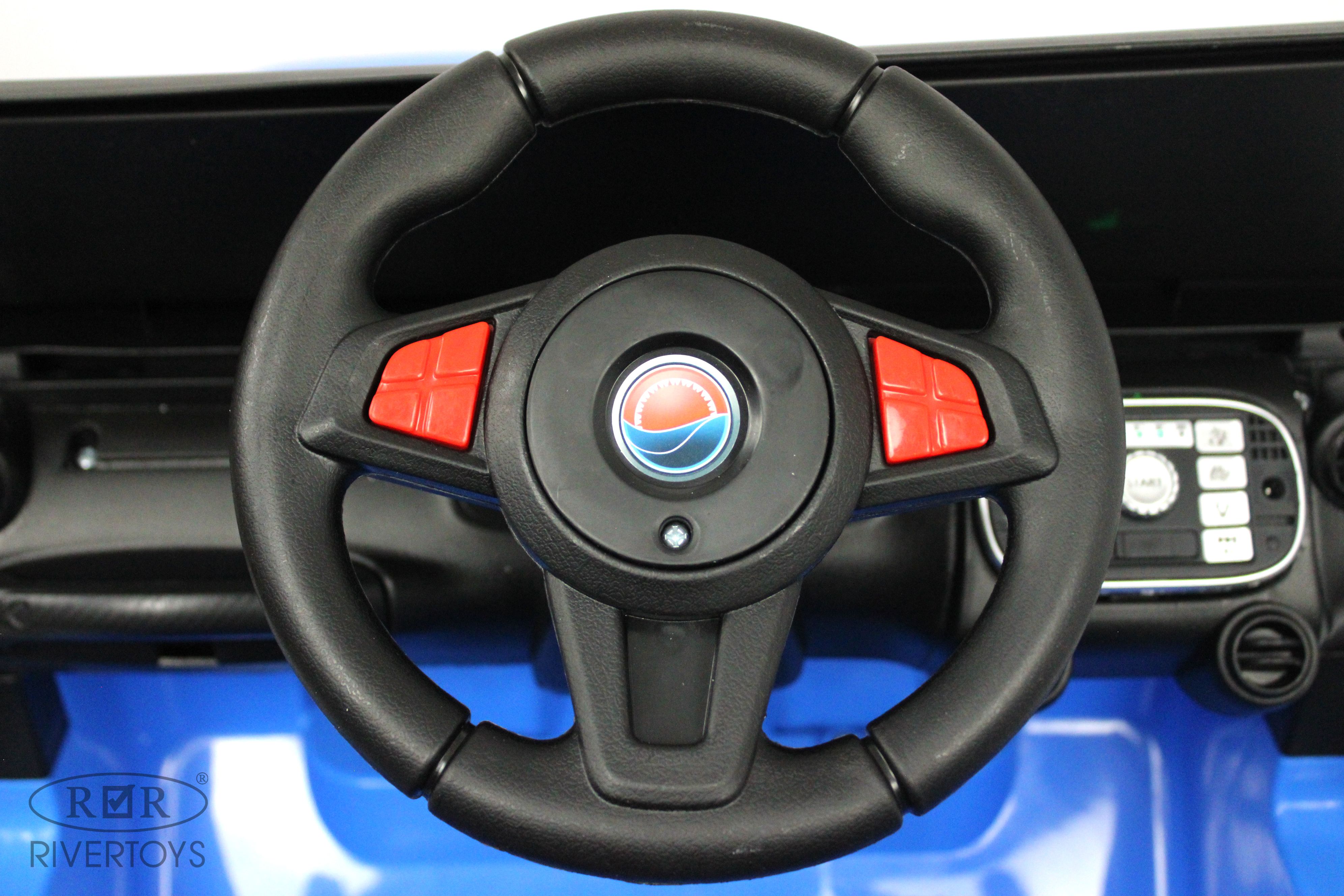 Электромобиль RIVERTOYS T222TT-4WD-BLUE С пультом ДУ - фото 12