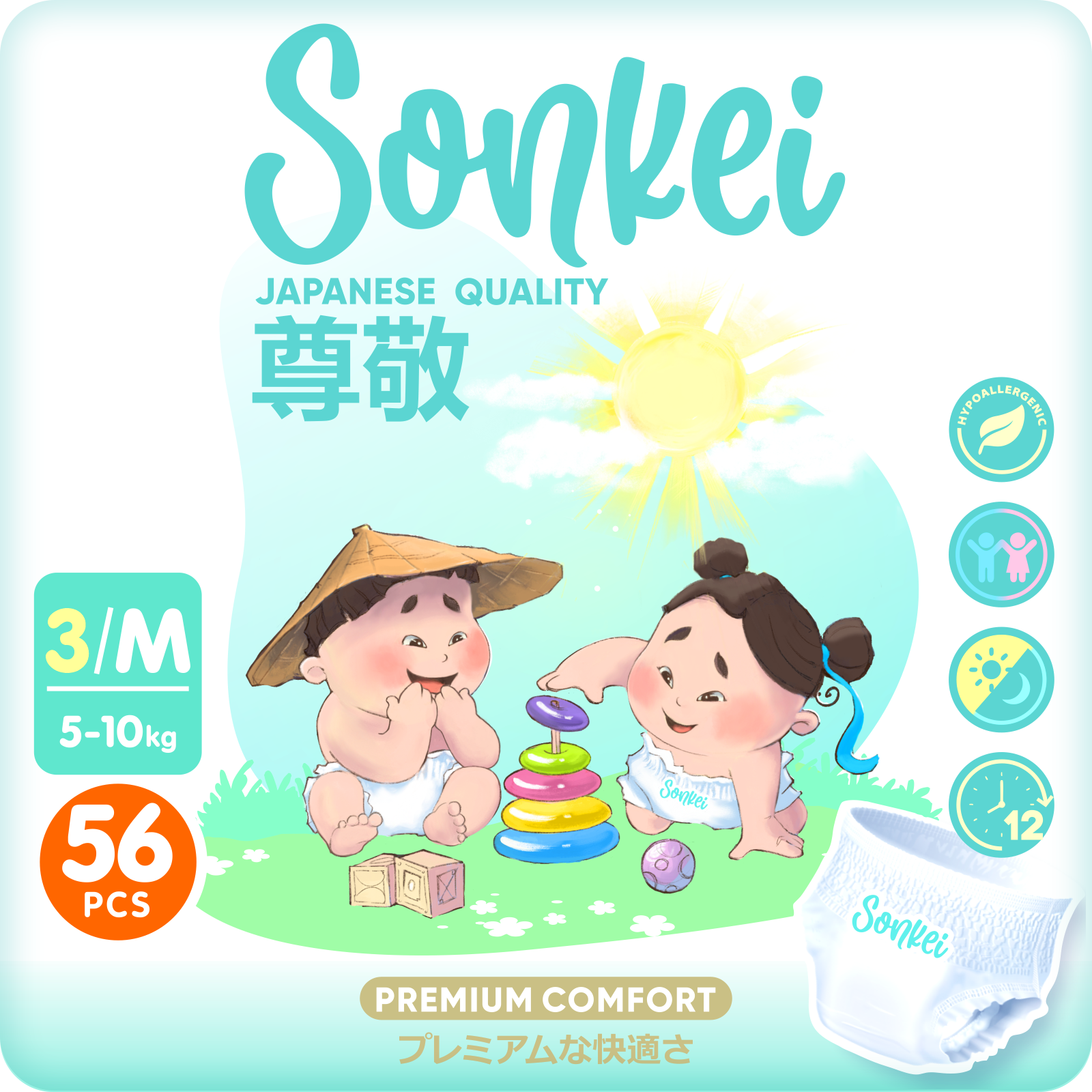 Трусики Sonkei Premium M 56 шт. - фото 1