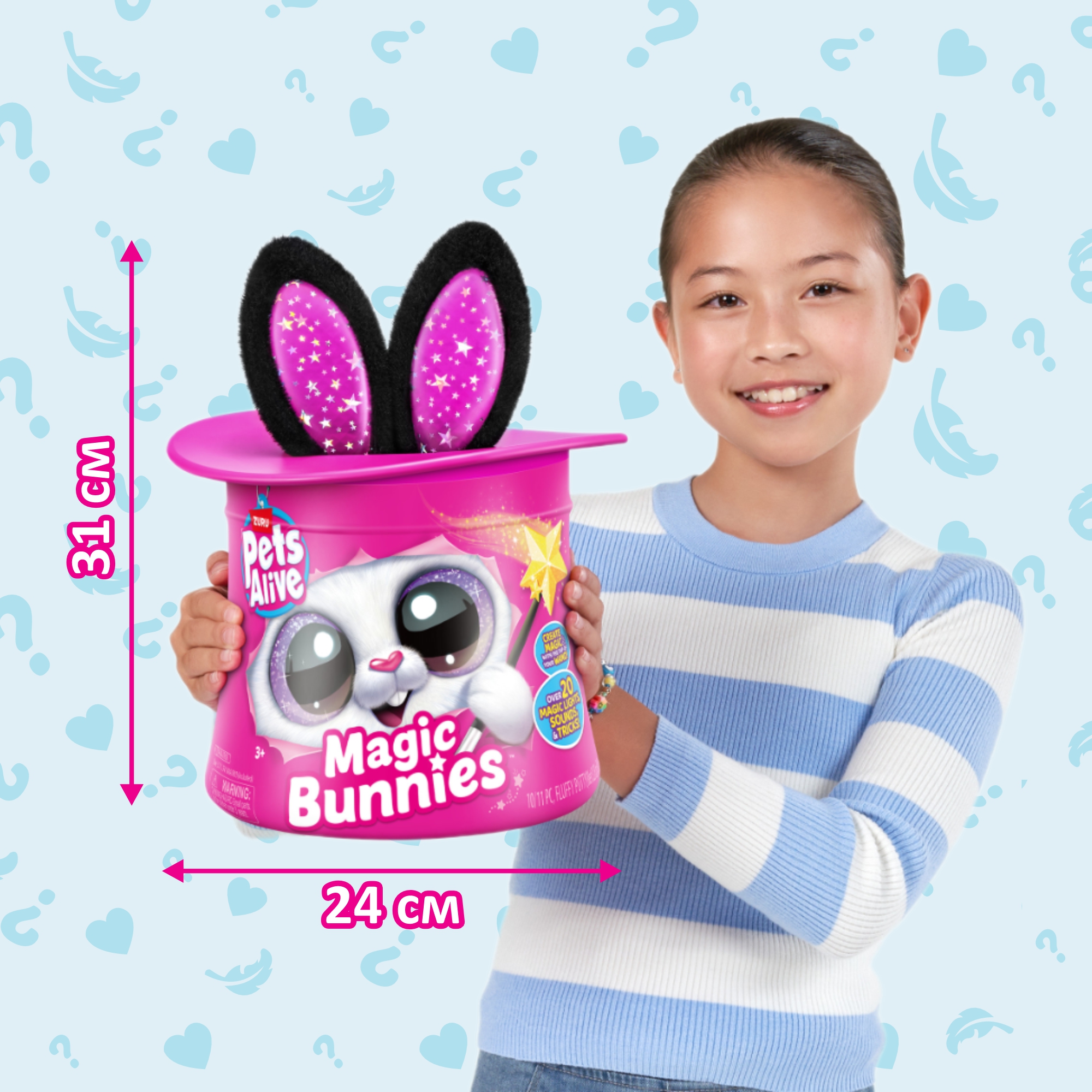 Мягкая игрушка Zuru Pets Alive зайка Magic Bunny - фото 2
